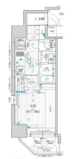 クレストタップ京橋【10階】の間取り