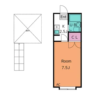 スペース248【2階】の間取り