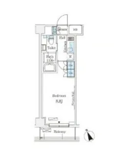 アリビオ学芸大学【1階】の間取り