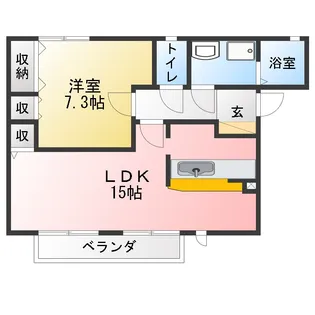 パセオ・プラシード【2階】の間取り