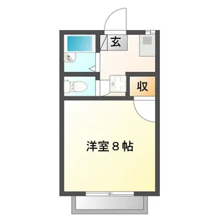 コーポDOHI C棟【1階】の間取り