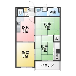 グリーンハイツ那加【4階】の間取り