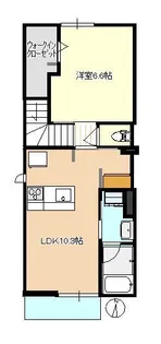 グラシア城ヶ丘A棟【2階】の間取り