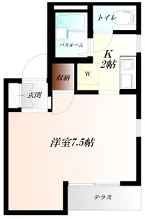 ROOM1HIRATO WiFi対応【1階】の間取り