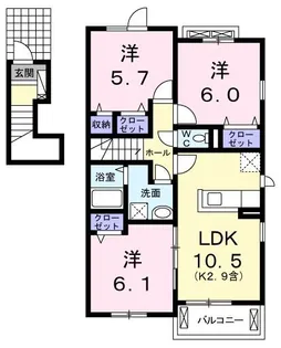 グランボナールIV【2階】の間取り