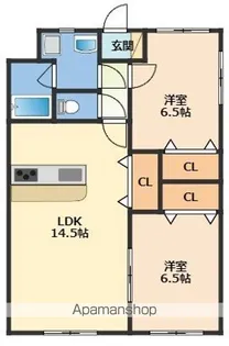 サンパレス【2階】の間取り