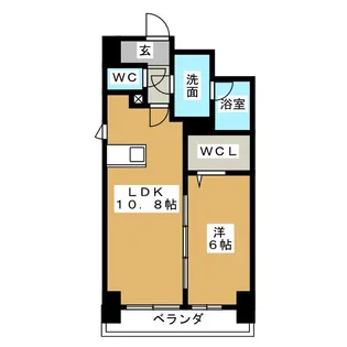 ル・セルクル【6階】の間取り