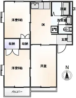 ヒルトップKAMOSHIDA【2階】の間取り
