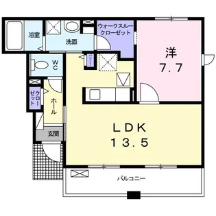 ベル・クラール【1階】の間取り