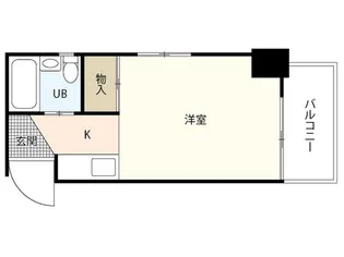 リバーサイド庚午【1階】の間取り