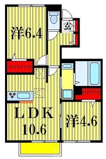 カスターニャ I棟【1階】の間取り