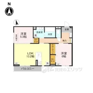 エクシード2【3階】の間取り