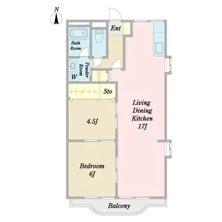 アークヒルズ初芝【4階】の間取り