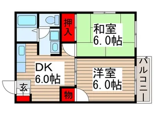 ペア-エクセル【1階】の間取り