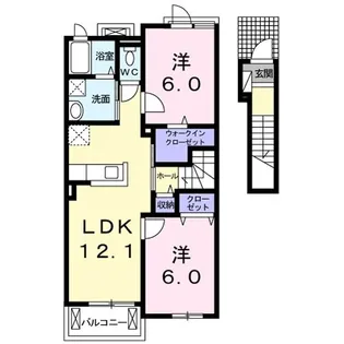 ミナテラス【2階】の間取り