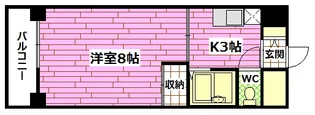 カーサ大正2ND【3階】の間取り