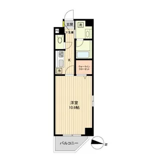 ベルメゾン若林【5階】の間取り