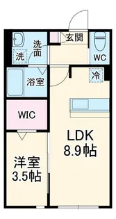 リスグラシュー【3階】の間取り