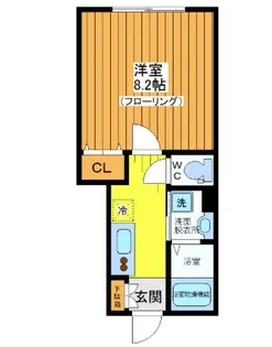 ウェルスクエア三軒茶屋【1階】の間取り