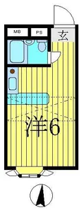 ベルピア北柏第6-2【1階】の間取り