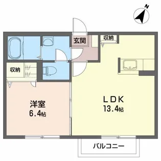 クラヴィエ菜根【2階】の間取り