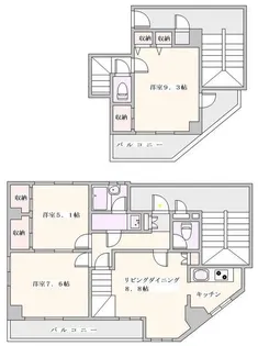 関根ビル【5階】の間取り