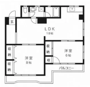サトウマンション【5階】の間取り