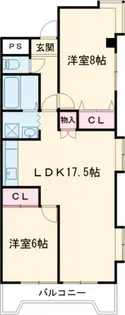 メゾンドタグチII【2階】の間取り