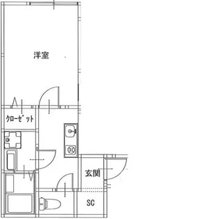 ブラン霞【1階】の間取り