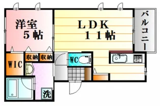 コンフォート祇園II【2階】の間取り