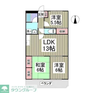 メゾンソレイユ【3階】の間取り