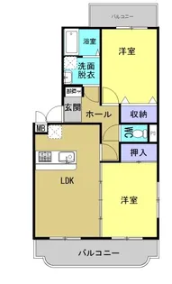 ユーミー築地【1階】の間取り