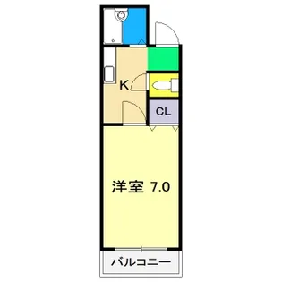 ラ・メール知寄【2階】の間取り