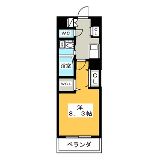 de onze【3階】の間取り