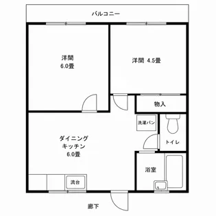 ハピネス南蒲田PARTII【2階】の間取り