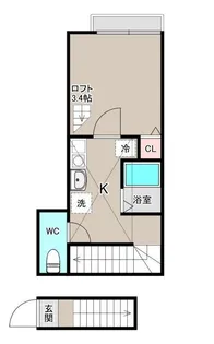 ASCOT蒲田【2階】の間取り