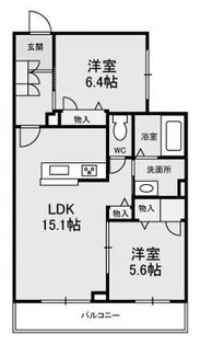 アランチアS【2階】の間取り