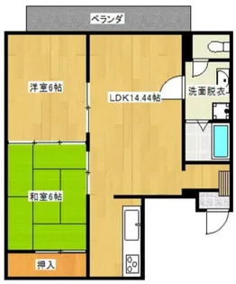 大下屋ビル【4階】の間取り