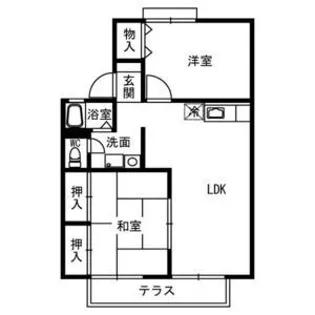 フォレストパークA【1階】の間取り