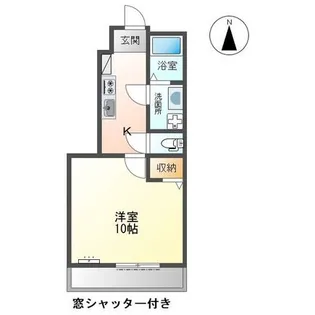 メルヴェールA【1階】の間取り