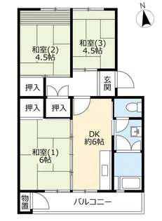 UR郡山駅前【1階】の間取り