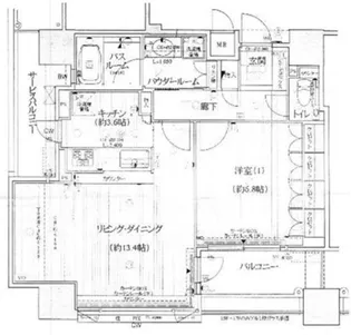 サンメゾン心斎橋セレブリテ【4階】の間取り