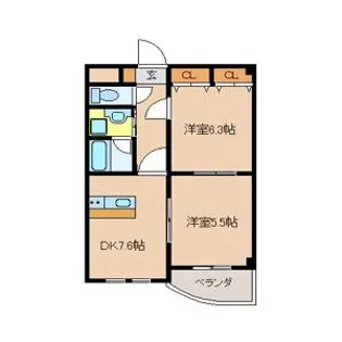 パピーガーデン【1階】の間取り