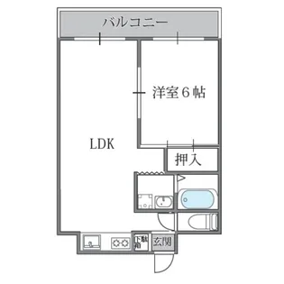 サン・ホワイティ豊里【5階】の間取り