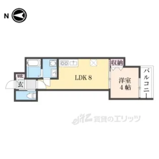 クレアール東岡町【3階】の間取り