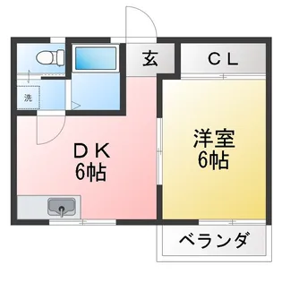 コーポ エム【2階】の間取り