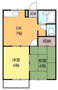 シンフォニー真里谷【2階】の間取り
