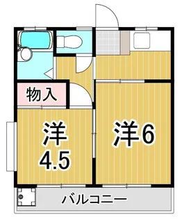 コーポ菊寿【1階】の間取り