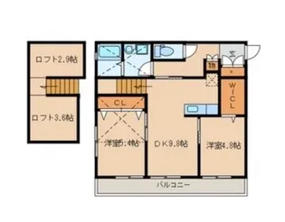 ボン・メゾン【2階】の間取り
