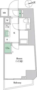 Rising place 浅草四番館【3階】の間取り